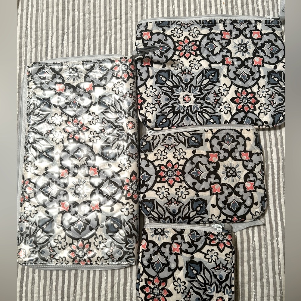 Vera Bradley Black and Gray Travel Bag Collection